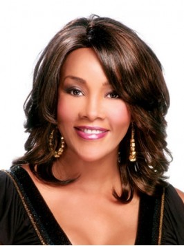 Layered Medium Wavy Capless Synthetic Wig With Sid...