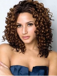 Afro-Hair Central Parting Long Curly Capless Synthetic Wig 16 Inches