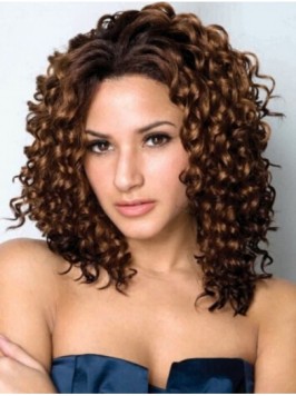 Afro-Hair Central Parting Long Curly Lace Front Sy...