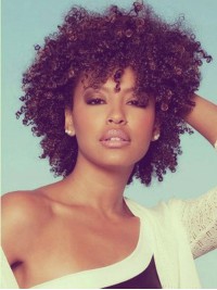 Short Curly Afro-Hair Wig