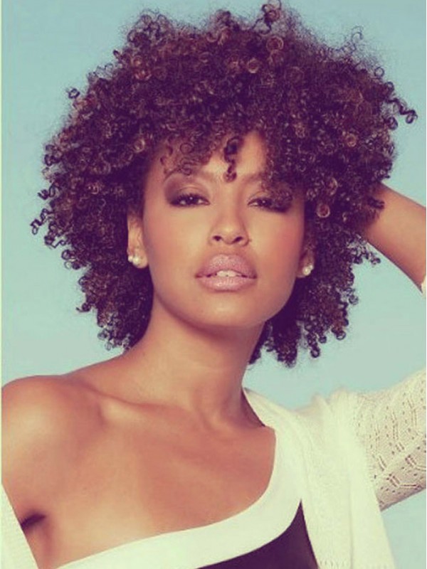 Short Curly Afro-Hair Wig