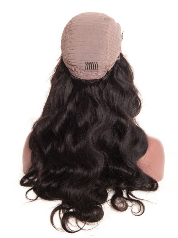 Black Long Wavy Lace Front Human Hair Wigs