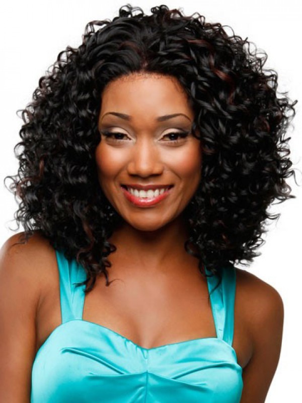 Afro-Hair Medium Curly Wig