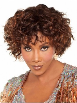 Afro-Hair Medium Curly Wigs