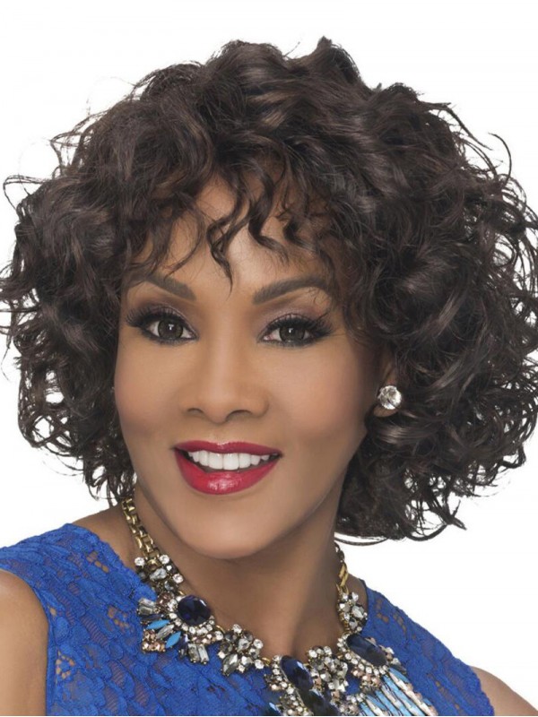 Afro-Hair Medium Curly Short Wig