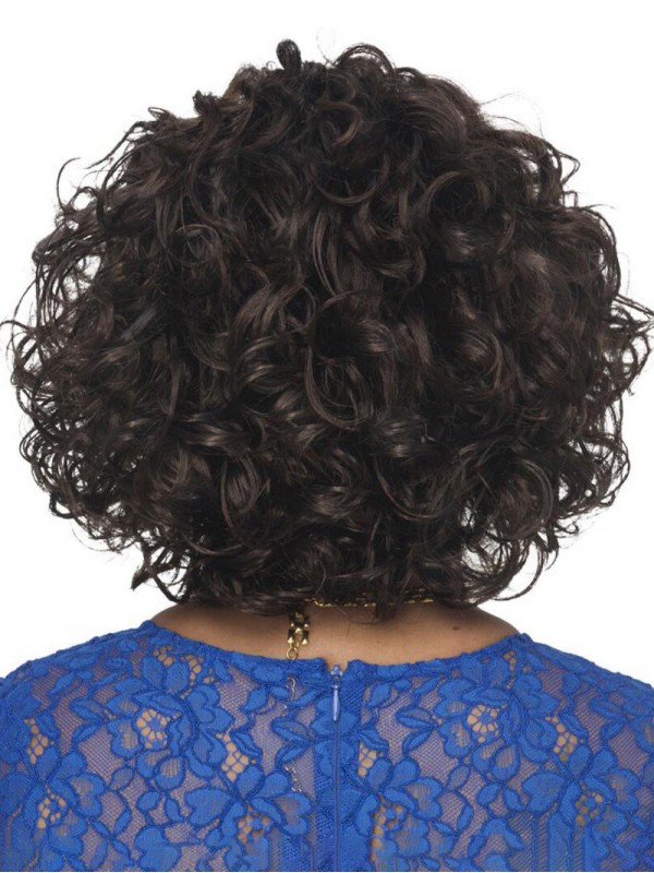 Afro-Hair Medium Curly Short Wig