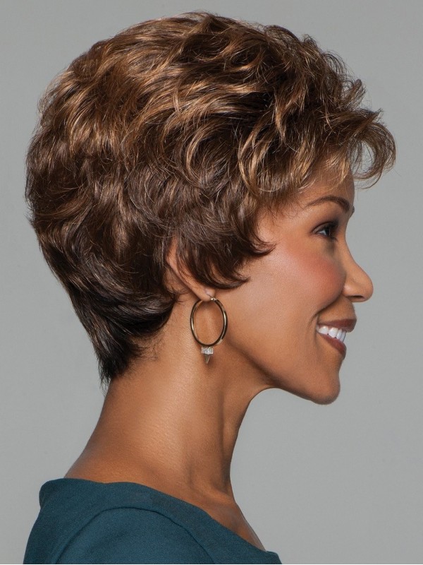 Brown Short Curly Wig