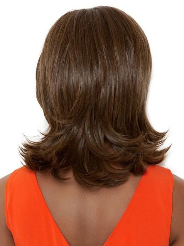 Brown Short Wavy Wig