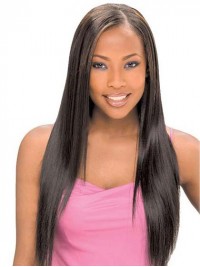 Black Long Straight Wig