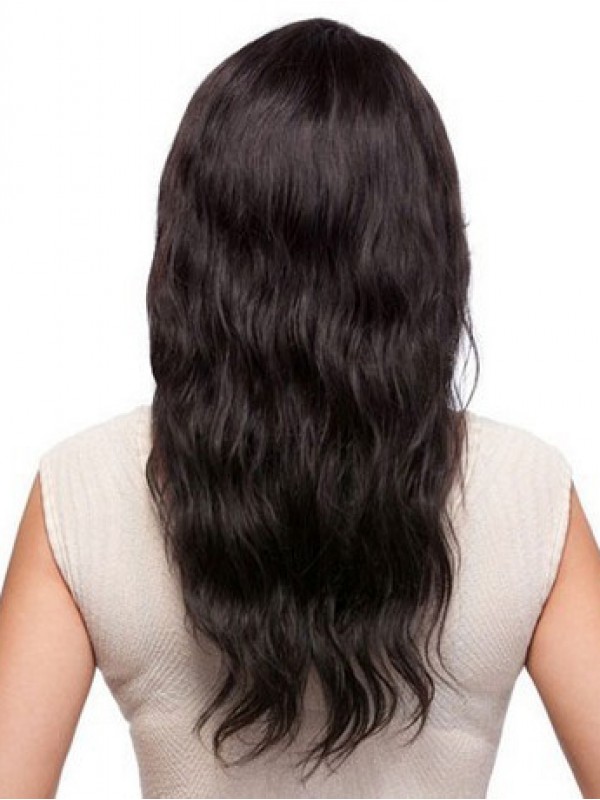 Long Wavy Human Hair Wig