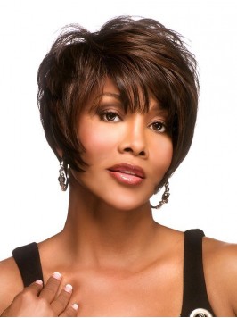 Brown Short Straight Wig