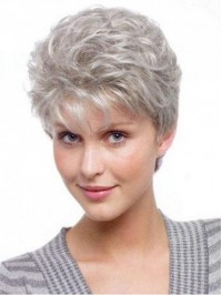 Short Curly Capless Synthetic Hair Wigs 6 Inches