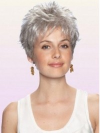 Short Curly Capless Synthetic Hair Wigs 4 Inches