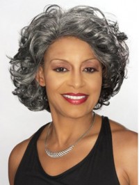 Medium Curly Capless Synthetic Hair Wigs