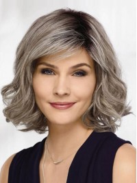 Bob Wavy Gray Wigs