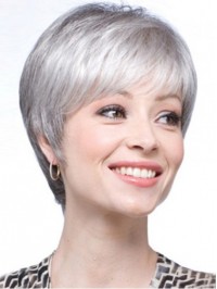 Short Straight Classical Synthetic Hair Wigs 6 Inches