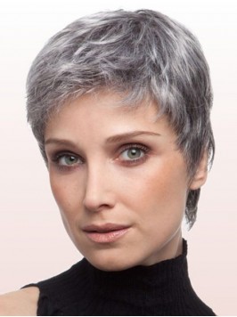 Short Straight Lace Front Synthetic Hair Wigs 6 In...