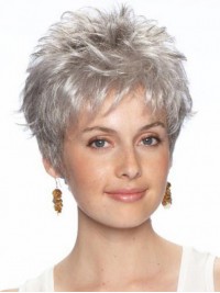 Short Wavy Lace Front Synthetic Hair Wigs 6 Inches