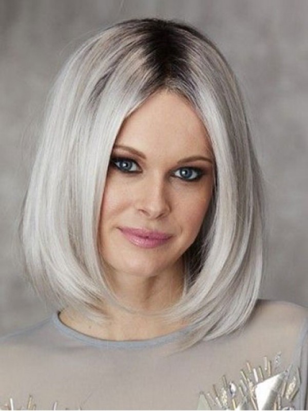 Sweet Medium Straight Capless Synthetic Wigs 14 Inches