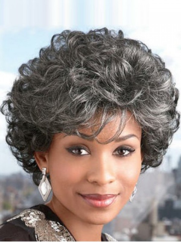 Short Curly Capless Synthetic Hair Wigs 8 Inches
