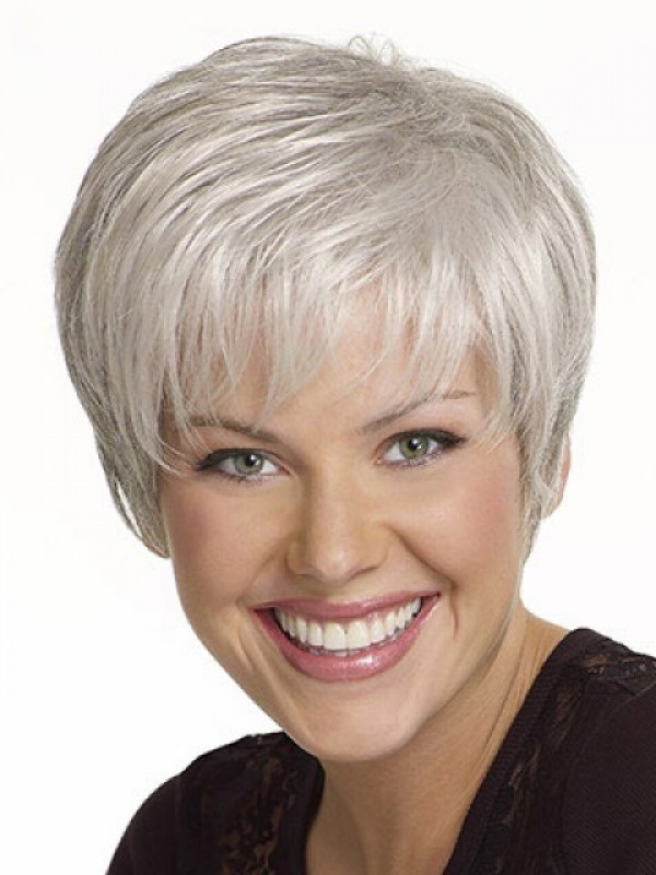 Short Smooth Capless Synthetic Hair Wigs 6 Inches