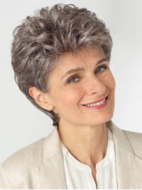 Gorgeous Capless Short Gray Wigs 6 Inches