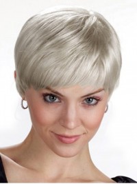 New Fashion Short Smooth Capless Synthetic Wigs 4 Inches