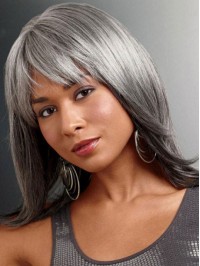 Long Smooth Capless Synthetic Hair Wigs 16 Inches