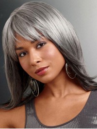 Long Smooth Capless Synthetic Hair Wigs 16 Inches