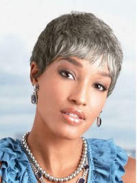 Simple Smooth Capless Synthetic Hair Wigs 4 Inches