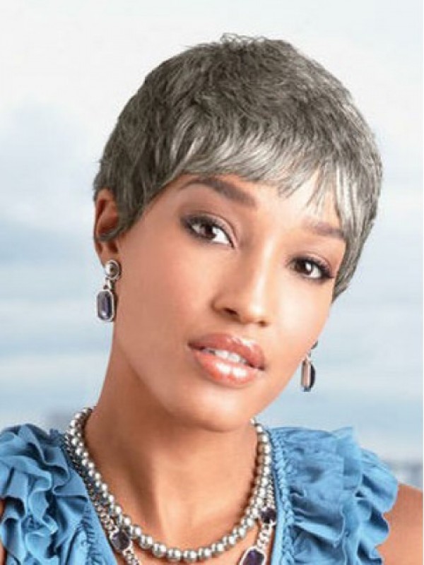 Simple Smooth Capless Synthetic Hair Wigs 4 Inches