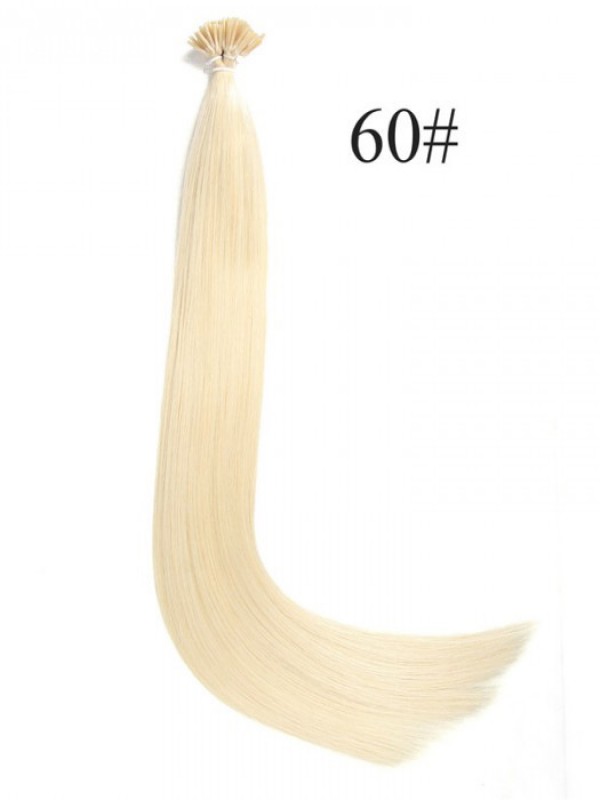 0.5 g/s 100S Stick I-tip Straight Remy Human Hair Extensions