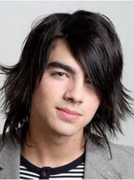 medium Straight Lace Mens Wigs