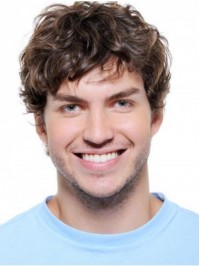 Short Wavy Lace Men Wigs