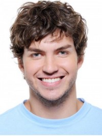 Short Wavy Lace Men Wigs