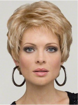 Blonde Short Wavy Lace Front Wig