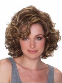 Brown Short Curly Wigs