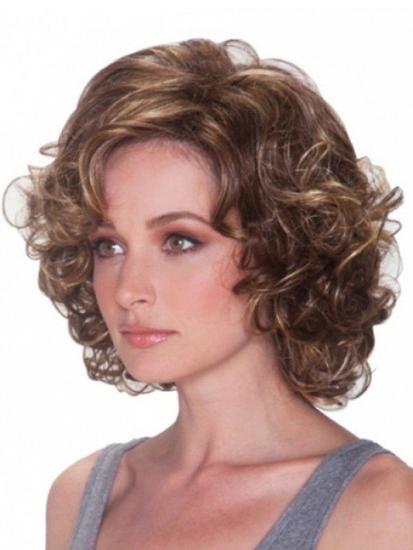 Brown Short Curly Wigs