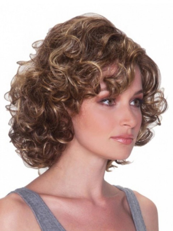 Brown Short Curly Wigs