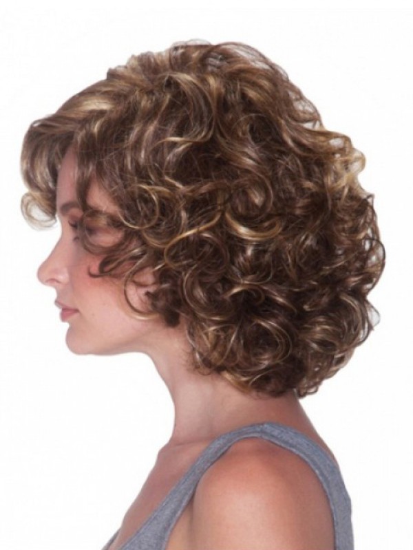 Brown Short Curly Wigs