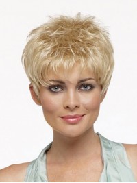 Blonde Short Straight Boy Cut Wig