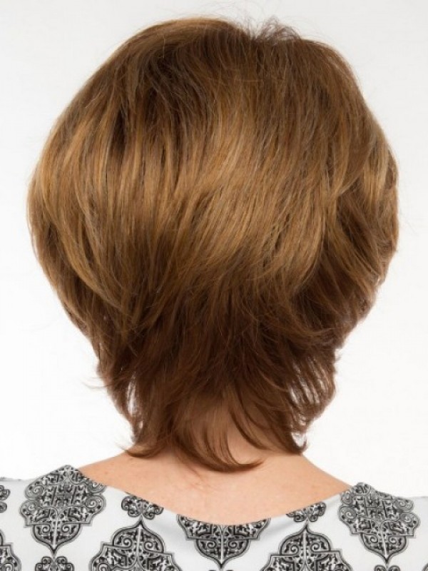 Light Brown Short Straight Wig