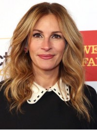 Julia Roberts Central Parting Long Wavy Wig