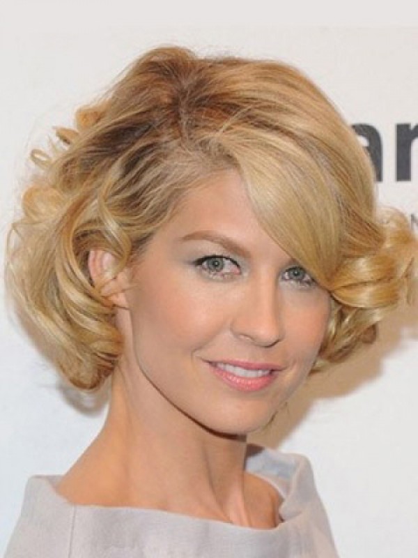 Blonde Lace Front Short Wavy Wig