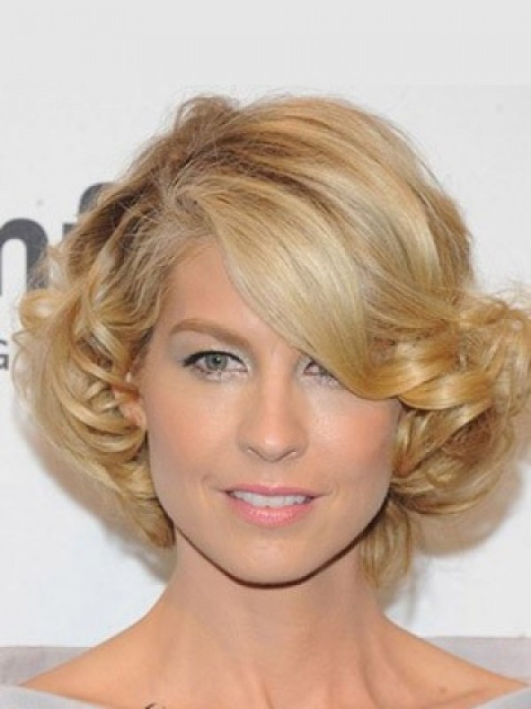 Blonde Lace Front Short Wavy Wig