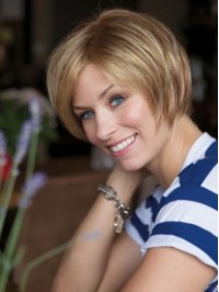 Blonde Short Straight Lace Front Wig