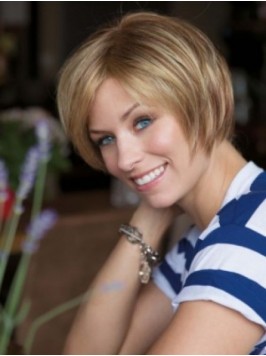 Blonde Short Straight Lace Front Wig