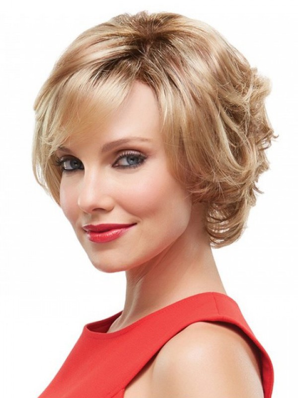 Blonde Short Wavy Wig