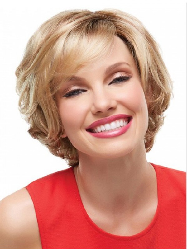 Blonde Short Wavy Wig