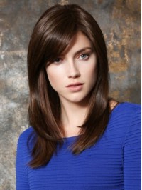 Auburn Long Straight Lace Front Wig